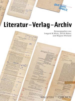cover image of Literatur--Verlag--Archiv